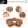 Babole Pet Fall Dog Collar with Bow Tie - Green