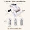 Cheese Grater Hand Crank, 3 Stainless Steel Drums ABS Cheese