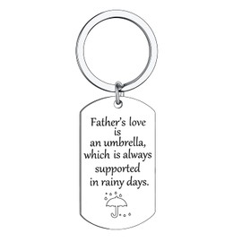 BESPMOSP Dad Keyring Daddy Gifts Father's Day Gifts Dad Christmas Birthday Gifts Dad Gifts from Daughter Son Daddy Father Keyring Present