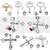 10-Piece Control Cabinet Key Set 4-in-1 Multifunctional Square Key Heating