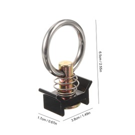 LABRIMP 5Pcs Tie Down Fitting with Sturdy for Secure Equipment Hanging Compatible with Shaped Tracks for Audio and Lighting Accessories