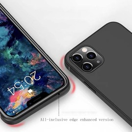 for Doogee Note 58 Case, with [ 1 x Tempered Glass Protective Film], Shockproof Soft Cover, [360° Rotation Ring Kickstand] Case for Doogee Note 58 (6.75") - Black