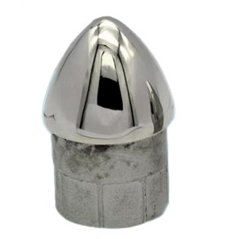 HAIWEN 316 Stainless Steel Bullet Insert Cap,Marine Grade Pipe Fitting End Plug Cap Boat Bimini Top Inside Eye for 1inch 25mmTube/Pipe (2Pack, for 1" Tube/Pipe)