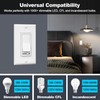 BESTTEN 2 Pack Dimmer Light Switch, Universal Lighting Control, Single