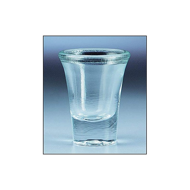 Glass Communion Cup with Beveled Lip