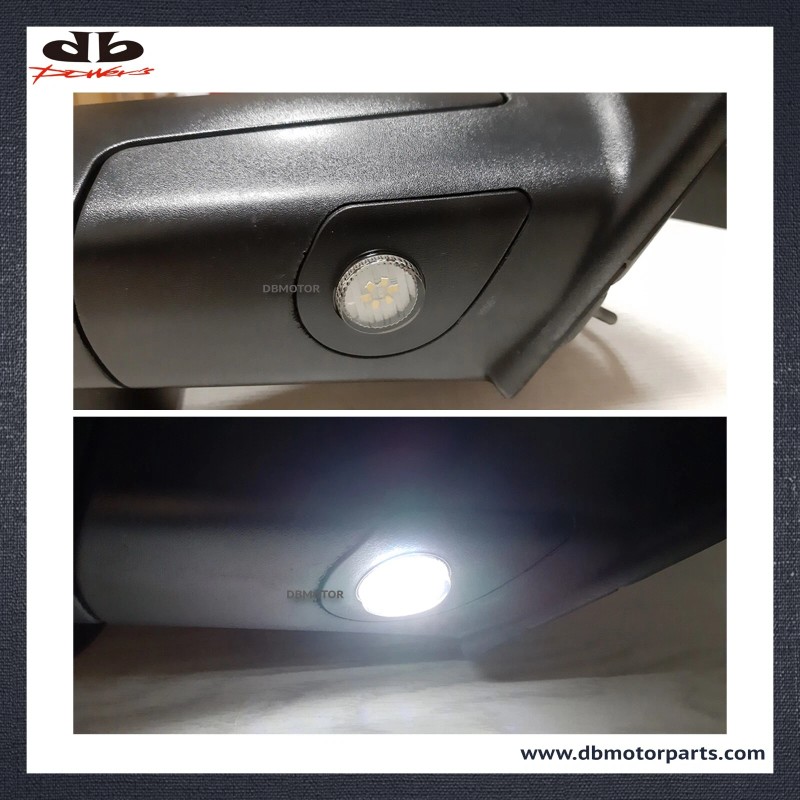 DBMOTOR 2010-2018 Dodge Ram Tow Mirror LED Puddle Lamp -