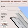 Projector Screen with Stand, 80 Inch Portable Projector Screen Outdoor