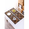 RUTECK Placemats Set of 4 BambooTable Mats Woven Rectangular Place