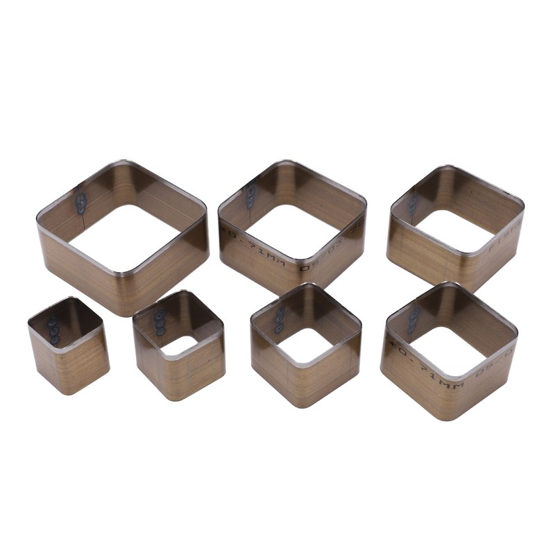 7PCS Leather Die Cutter Rounded Tetragonum 20‑50mm Leather Cutting Dies