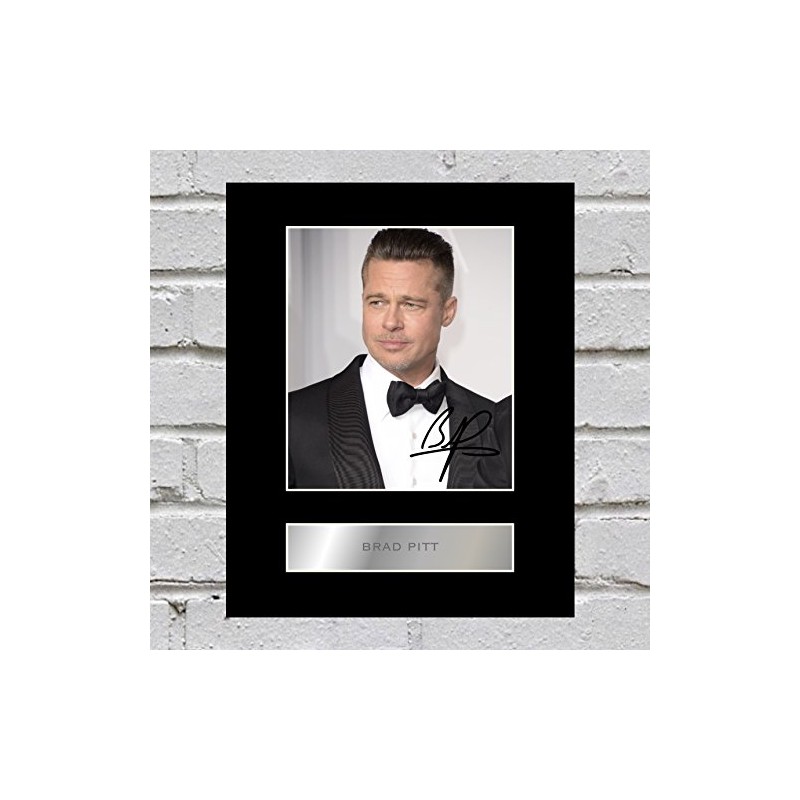 Brad Pitt Signed Mounted Photo Display