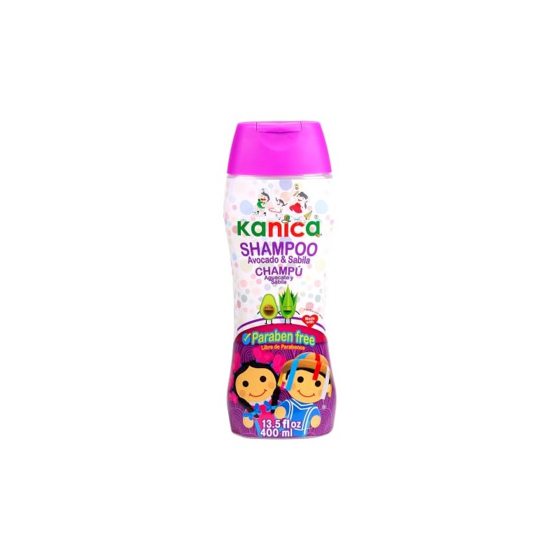 KANICA Champú sin parabenos con aloe vera y aguacate. Champú