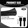3Pcs Black Cable Tidy Sleeve & Wire Protector - 2-Pack