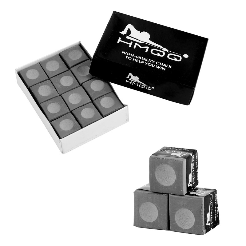 HMQQ Billiards Chalk (Gray Set of 12)