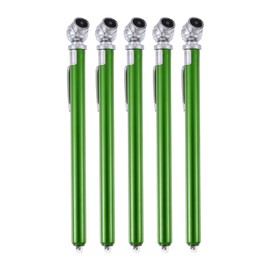 X AUTOHAUX 5pcs 10-100PSI Car Truck Pen Tyre Tire Air Pressure Gauge Green
