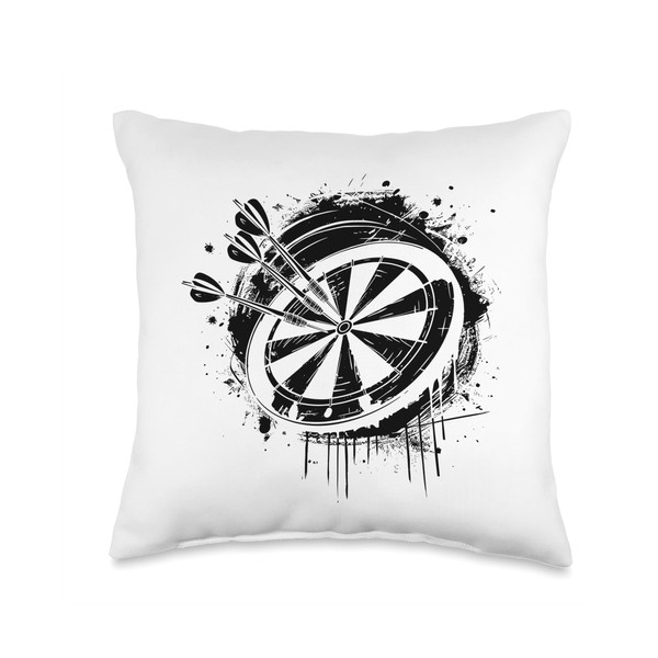 Darts Streetart Dartist Throw Pillow