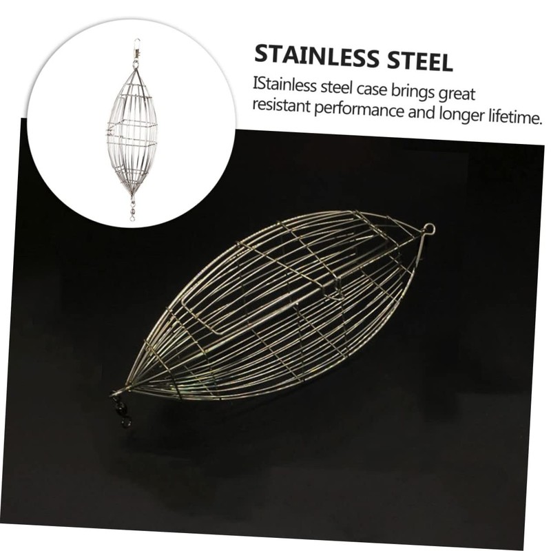 Outanaya Stainless Steel Bait Trap Cage Lure Holder Fishing Bait