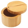 HTB Bamboo Salt Cellar with Mini Spoon, Kitchen Salt Box