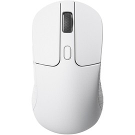 Keychron M3 Wireless Mouse, PAW3395 Sensor, Programmable Macro Button, 26,000 DPI Support, 2.4 GHz/Bluetooth 5.1 Compatible, 79g Lightweight, Ergonomic Design (White)