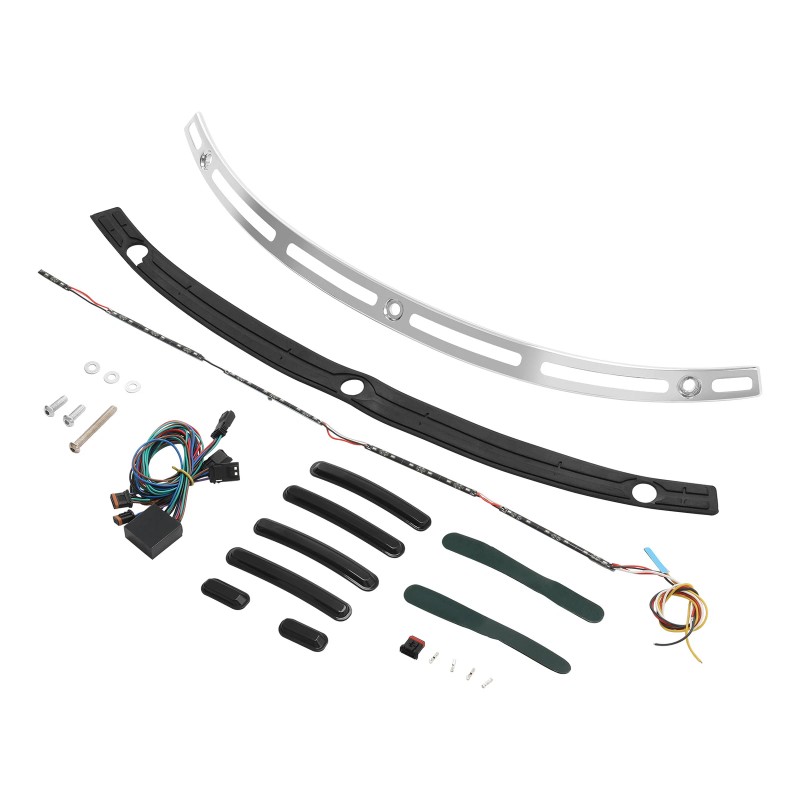 TCMT Windshield Trim LED Turn Signals Light Fit For Harley