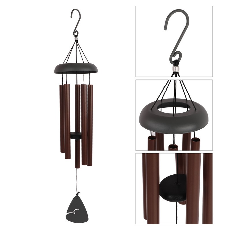 Wind Chimes Corrosion Resistant Waterproof Soothing Melody Large Metal Wind