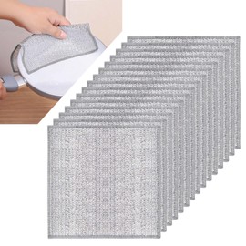15pcs Single Layer Multifunctional Non-Scratch Wire Dishcloth, Steel Wire Dish Towel for Wet and Dry Use, Wire Dishwashing Rag for Kitchen Scrubbing and Cleaning