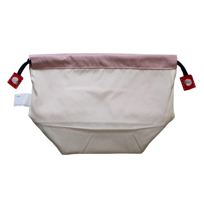 Lunch Bag Drawstring Apple (Nylon Lined)