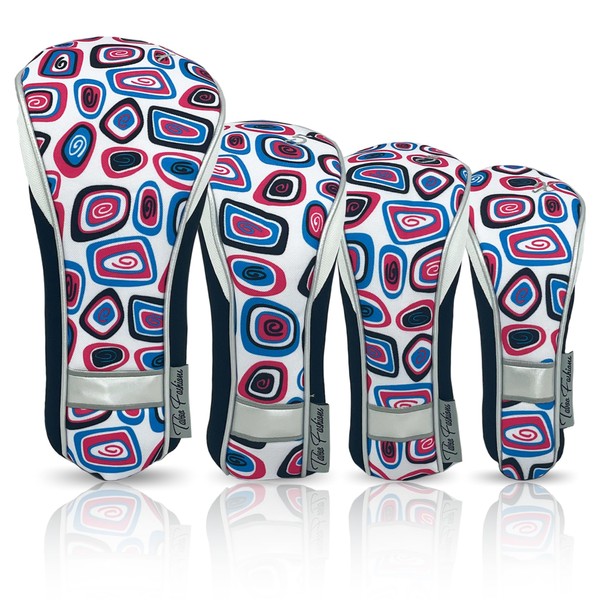 Womens Designer Golf Club Covers 4 Pack - Taboo Fashions