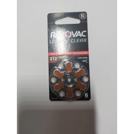 Rayovac Loud N' Clear Size 312 Child Resistant Packaging Hearing Aid Batteries