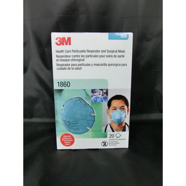 3M™ 1860 N95 Adult Face Mask Particulate Respirator