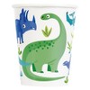 Unique 78306 Prehistoric Dinosaur Paper Cups | 8 Pcs, Green,