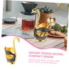 iplusmile Swan Style Coffee Spoon Holder Elegant Dessert Spoon Base