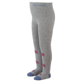 Sterntaler Boys' Tights Fire Brigade Knee Socks, Silver melange