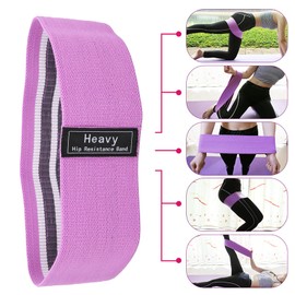 Fitness Resistance Band, Exercise Bands, Soft Leg Bands Resistance Foldable Portable Exercise Bands Resistance for Home Fitness Gym Yoga