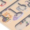 Magnetic Color and Number Maze Board Early Education Wooden Matching