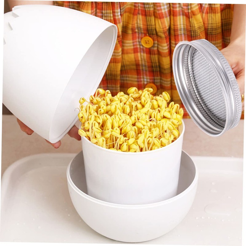 SUPVOX 4sets Mason Jar Sprouting Lid Kit Mesh Lid for