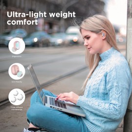 HTC True Wireless Bluetooth Earbuds 2, in-Ear Earphones ENC Noise Cancellation Voice Call- Volume Control/IPX5 Waterproof/Built-in Mic/32H Playtime for Calling, Gaming, Running