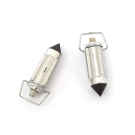 2 Pack Reproduction Keihin Carbuertor Rubber Viton Tip Float Needles - Motorcycle Scooter ATV UTV 2x4 4x4 Dirt Bike Moped Vintage Cafe Racer Custom