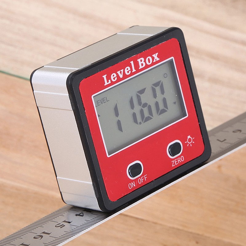Horizontal Angle Meter Digital Protractor Inclinometer Electronic Level Box Magnetic