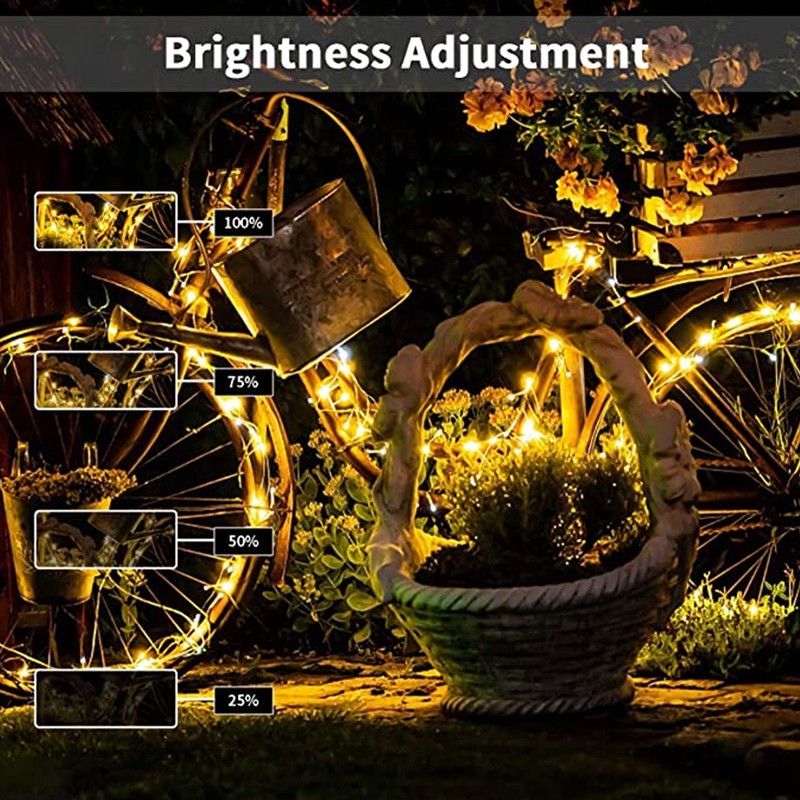 LED String Lights Dimmable Timing Battery Remote Control String Lights