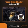 maXpeedingrods 17PCS Brake Bleeder Adapter Kit, Master Cylinder Bleeder Kit,