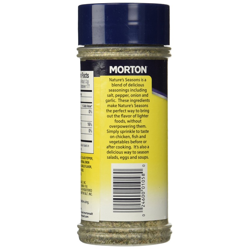 Morton's. Nature's Seasons, Seasoning Blend, No MSG & 25% Less