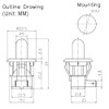 XFYBZN 7004257 3060030 Refrigerator Door Light Switch Replacement for Frigidaire