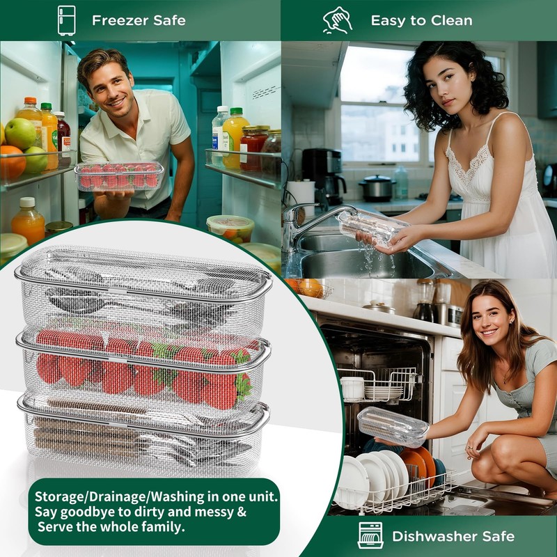 WHBDGP Dishwasher Basket,18/8 Stainless Steel Dishwasher Basket for Small Item,Replacement