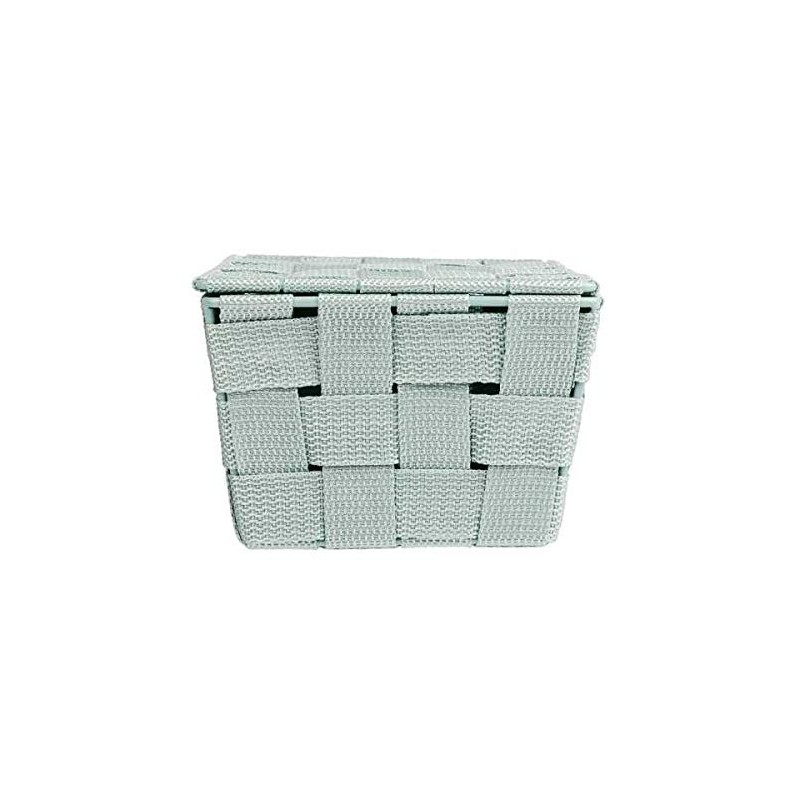 Wenko Adria Storage Basket with Lid, mint, 14 x 19