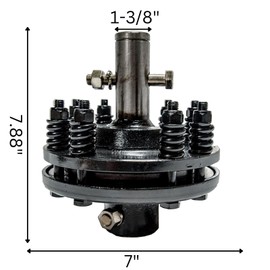 Jeremywell Rotary Cutter Slip Clutch 1-3/8'' Smooth Shear Bolt Both Ends to Your PTO Shaft