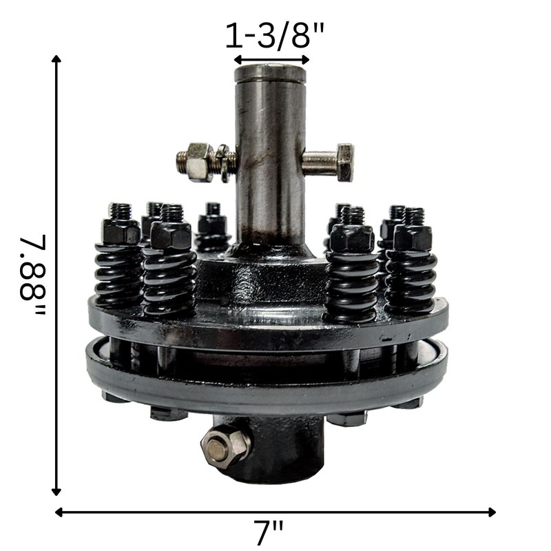 Jeremywell Rotary Cutter Slip Clutch 1-3/8'' Smooth Shear Bolt Both