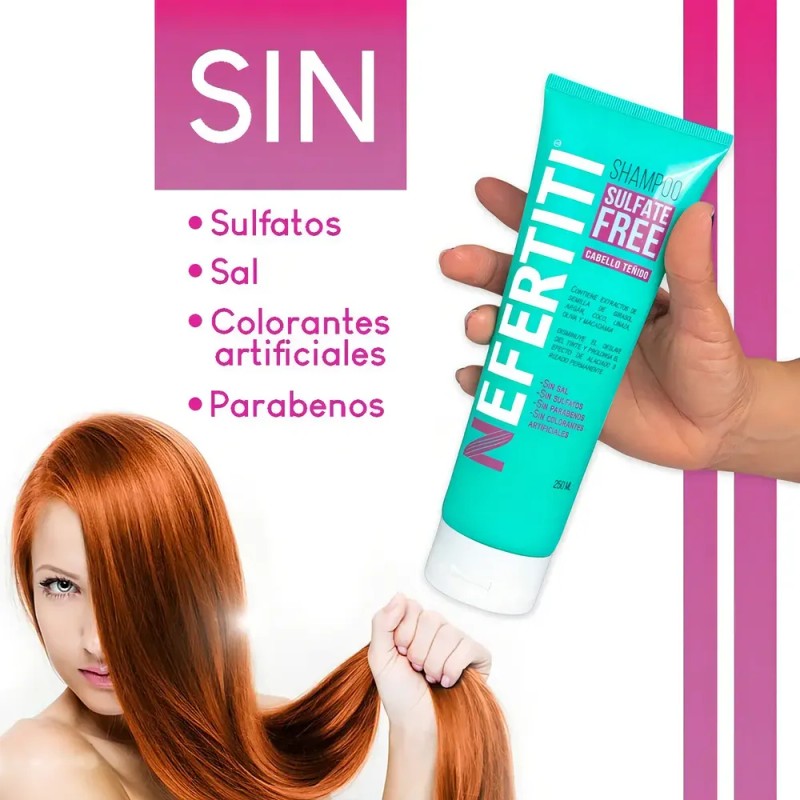 Shampoo Sin Sal Para Cabello Teñido Libre De Parabenos 250ml