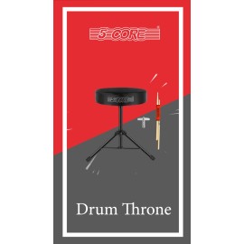 5Core Drum Throne Adjustable Guitar Stool 3" Padded Drummer Seat Adults & Kids