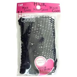 Kai HA3045 Hair Goods Hair Net Black (with Ribbon)
