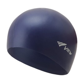 VIEW Swimming Gear V-61A Silicone Swim Cap, Dark Blue